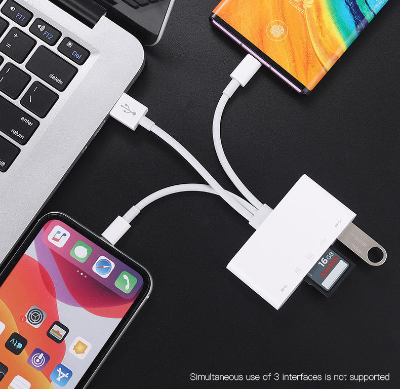 Hub USB multiport 5 en 3 / station d’accueil 3-en-1